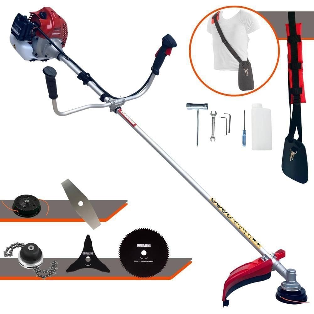 Roçadeira Lateral Bcj521l 52cc 2,5hp + Faca 3p 80d E Trimmer