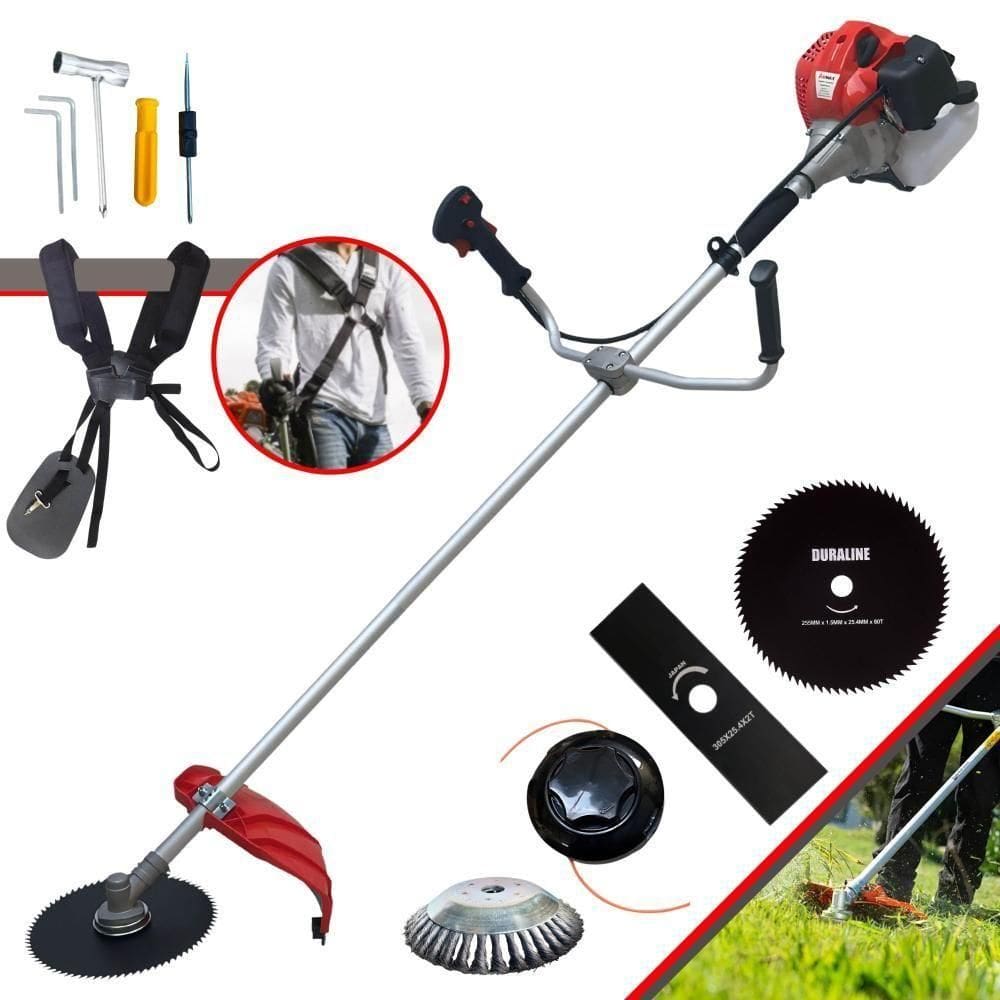 Roçadeira Anmax Cg430p-tb + Escova De Aço + Faca 3p E 80d