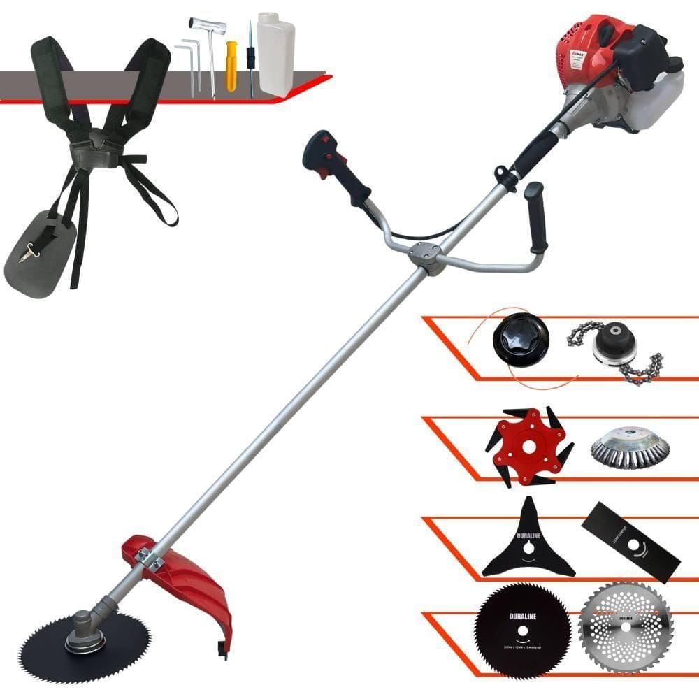 Roçadeira Anmax Cg430p à Gasolina 43cc C- 8 Opções De Cortes