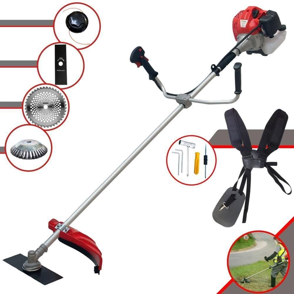 Roçadeira Cg520p 52cc 2t Com Carretel + Faca 2p 40d E Escova