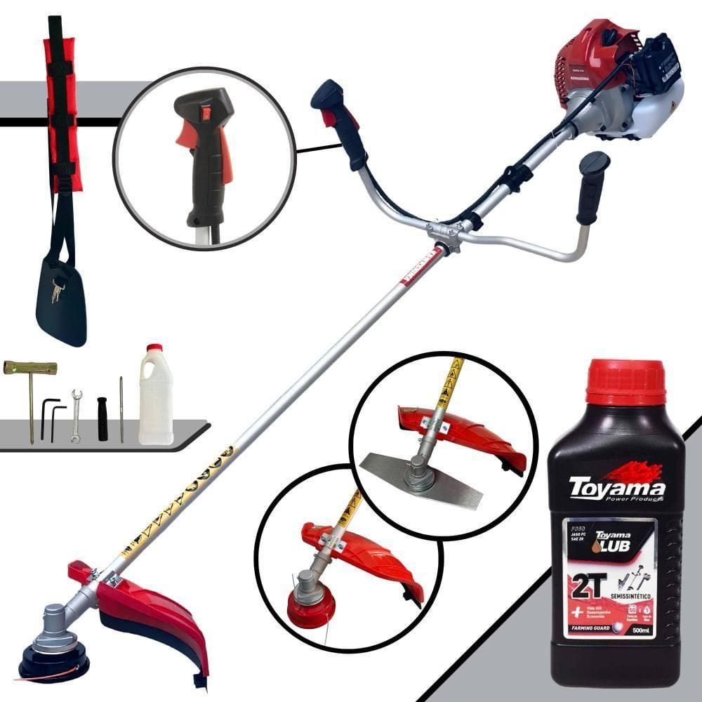 Roçadeira Profissional Kawashima Bcj620-l 62cc + Óleo Toyama