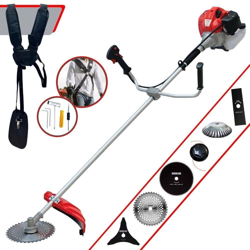 Roçadeira Cg430p C- Carretel + Faca 2p, 3p, 40d, 80d, Escova