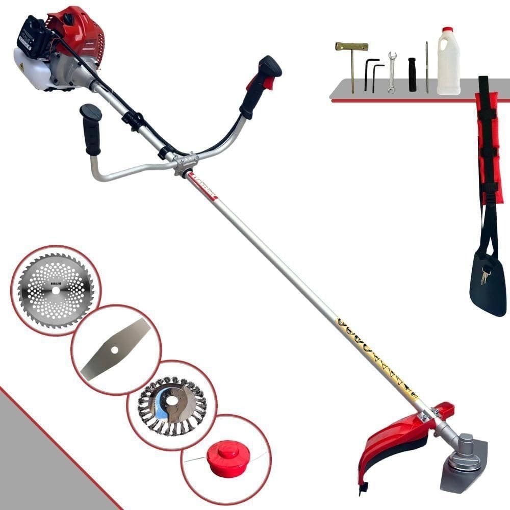 Roçadeira Kawashima Bcj620l + Faca 40 Dentes + Escova De Aço