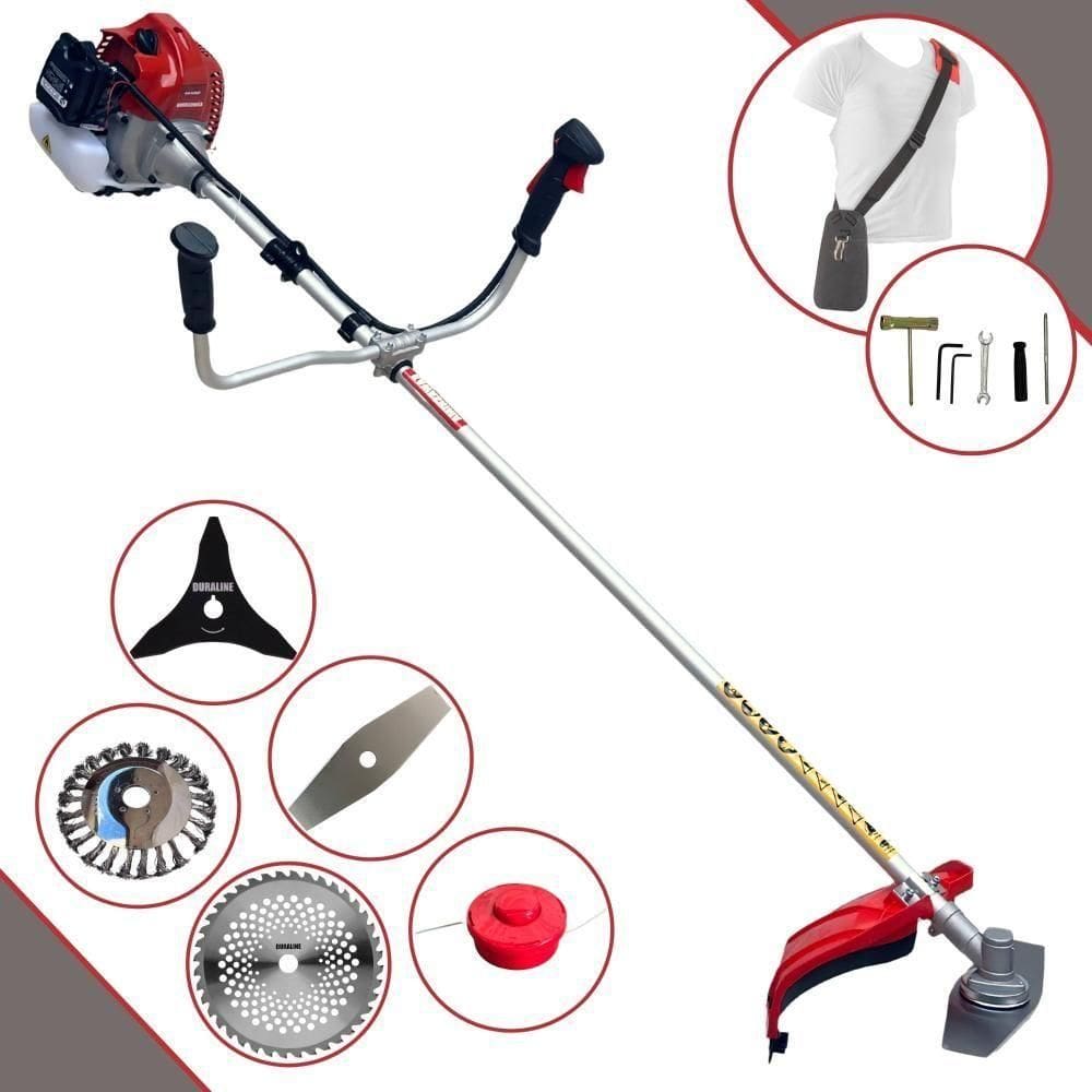 Roçadeira Lateral Bcj620l 62cc + Faca 3p 40d E Escova De Aço