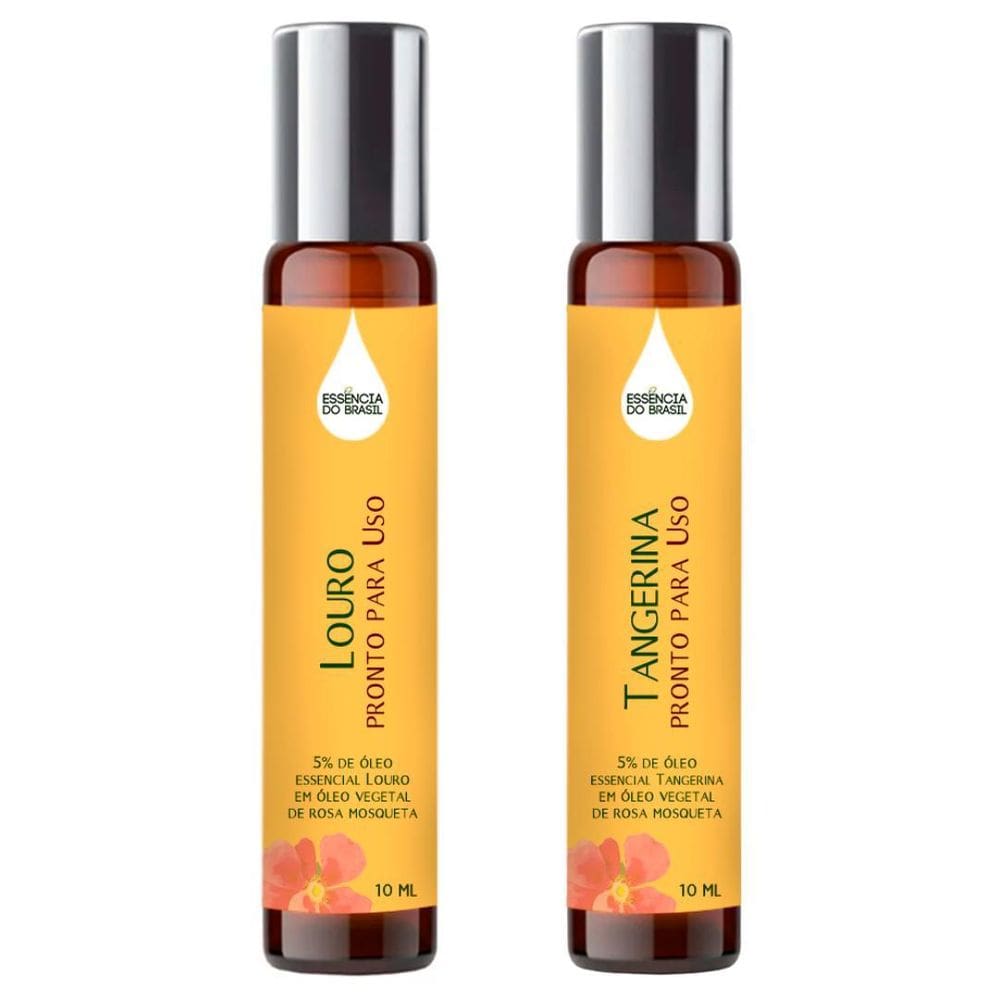 Óleos Essenciais Prontos Louro E Tangerina Roll On 10Ml
