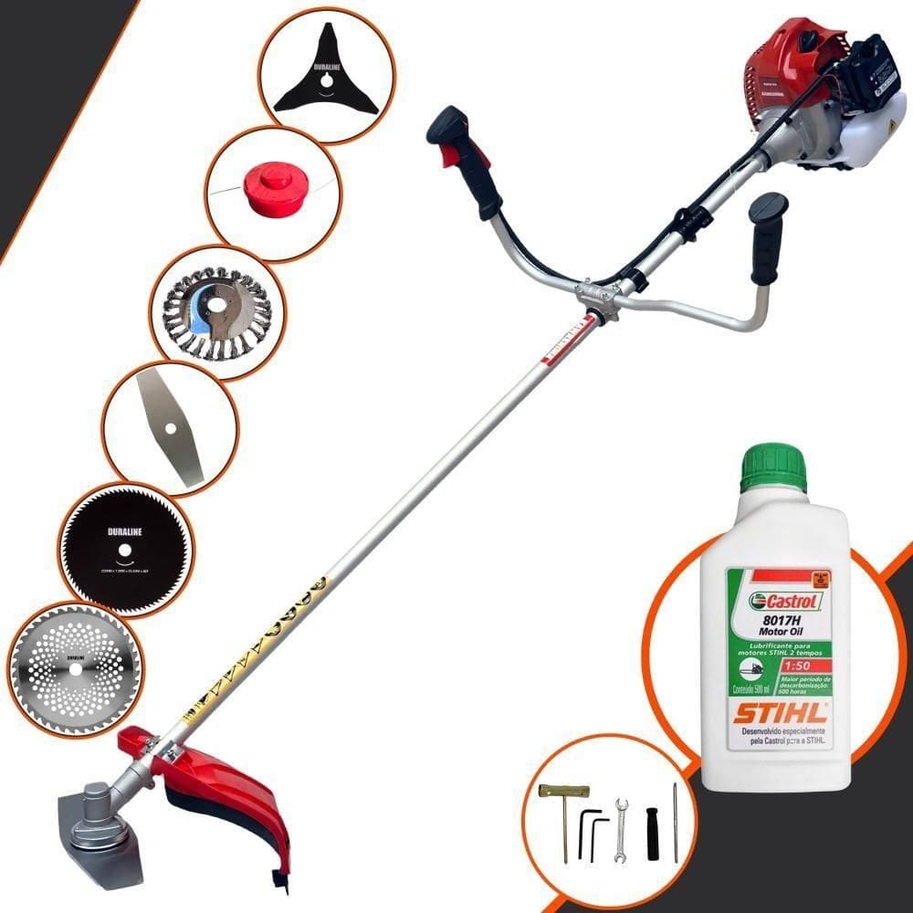 Roçadeira Bcj620l 62cc Multifuncional 6 Em 1 + Óleo Stihl 2t
