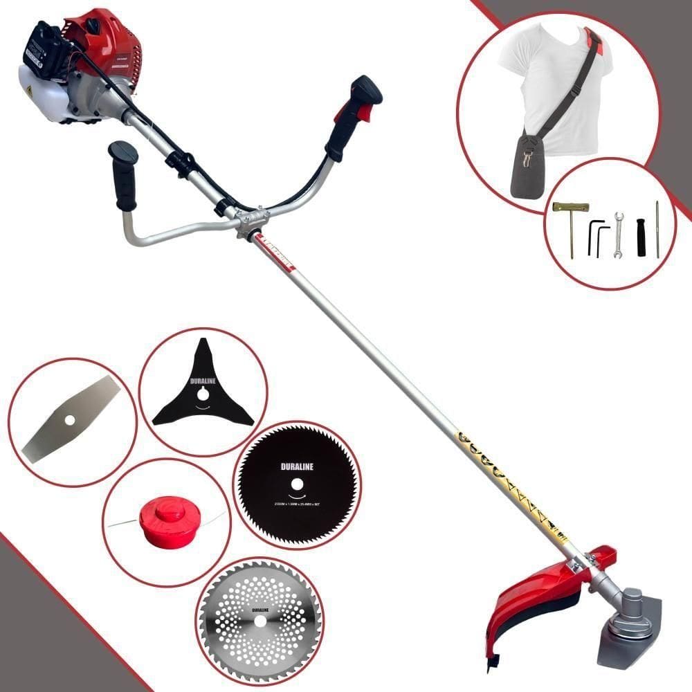 Roçadeira 62cc Bcj620l Com Facas 2p, 3p, 40d, 80d + Carretel