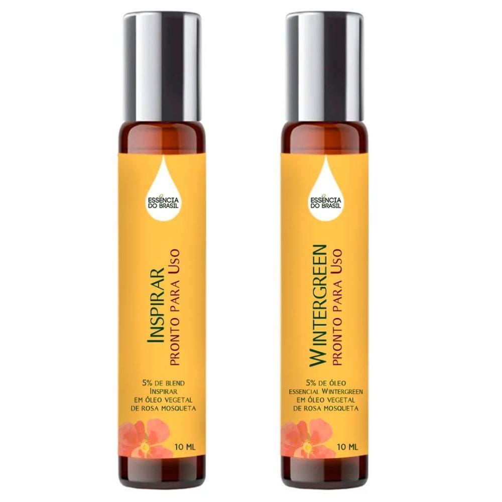 Óleos Essenciais Prontos Inspirar E Wintergreen Roll On 10Ml