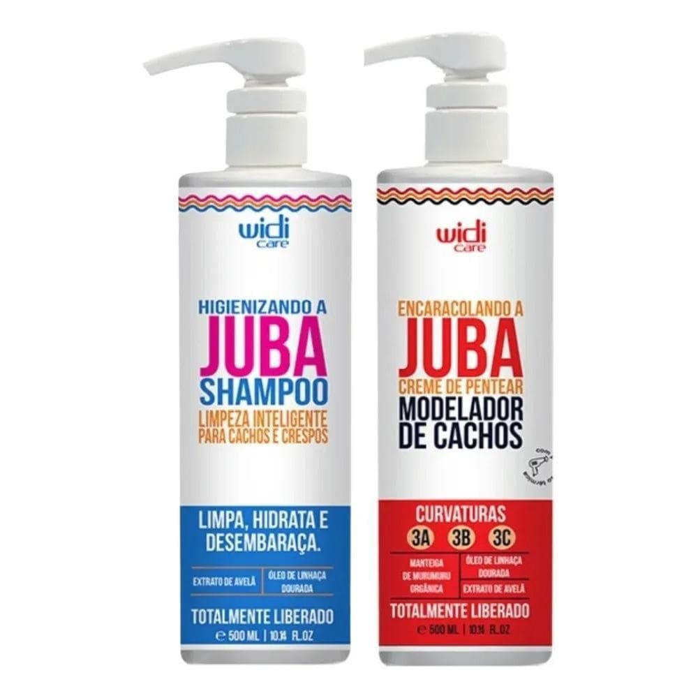 Kit Widi Care Juba Shampoo E Creme Encaracolando 500Ml