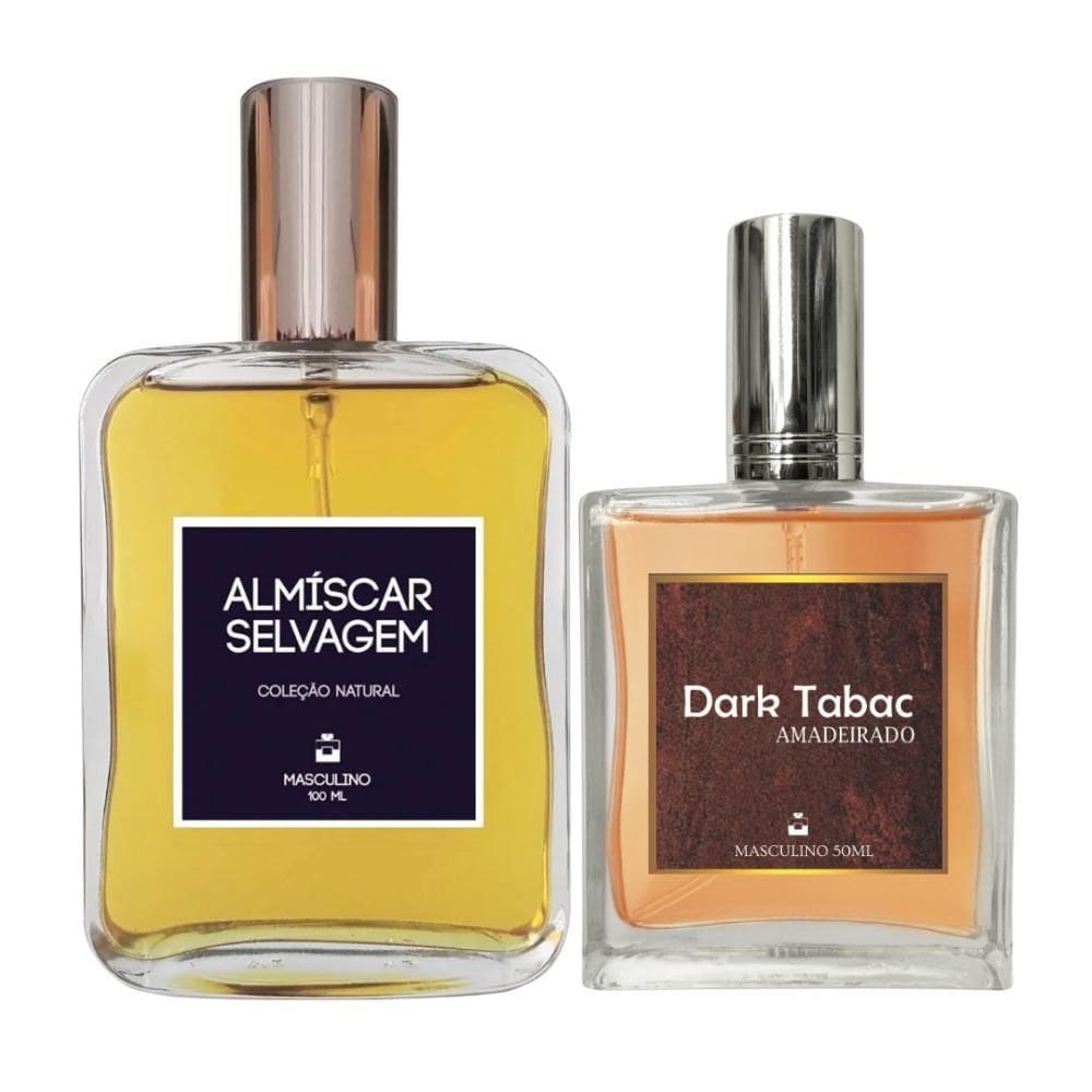 Kit Perfume Masc. Almíscar Selvagem 100Ml + Dark Tabac 50Ml