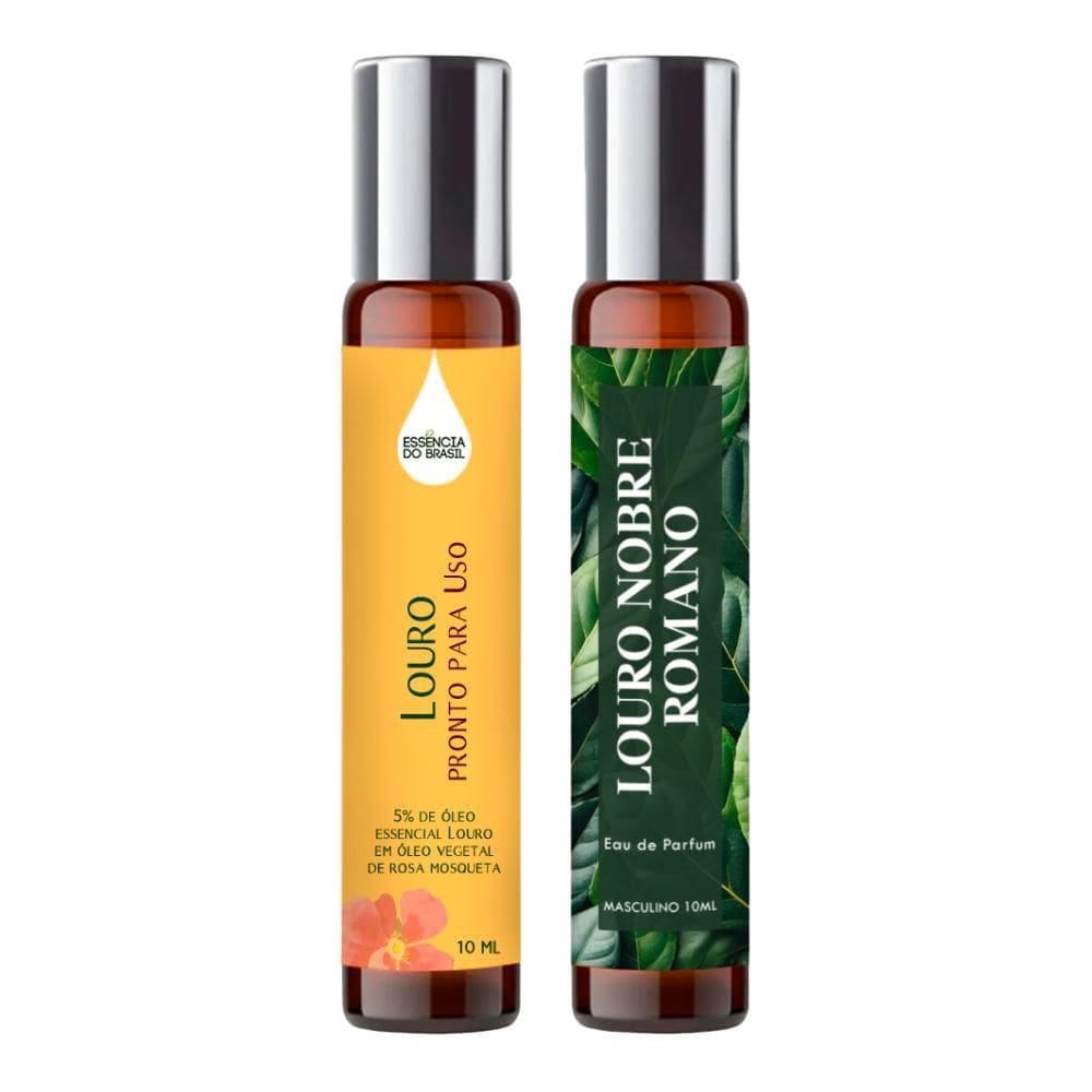 Perfume Spray Louro Nobre Romano Homem 10Ml + Óleo Essencial