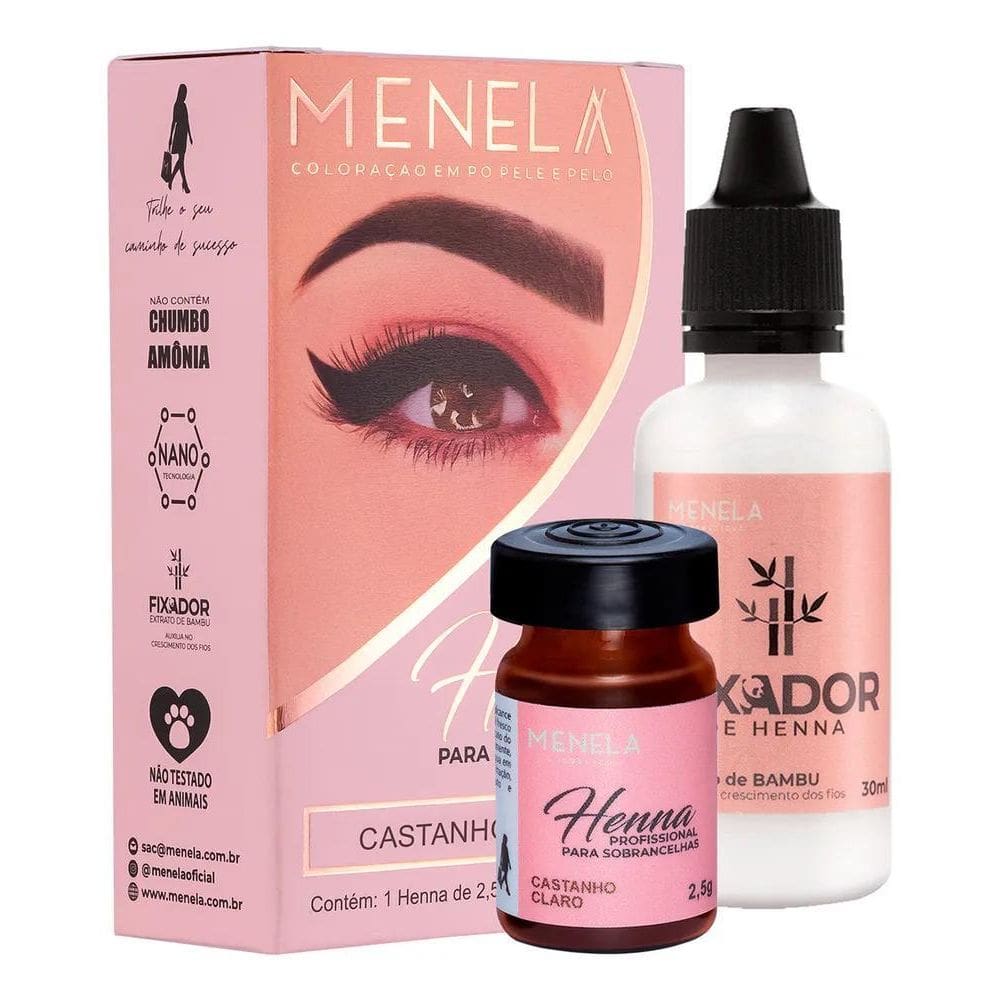 2X Henna Menela Para Designer De Sobrancelhas C