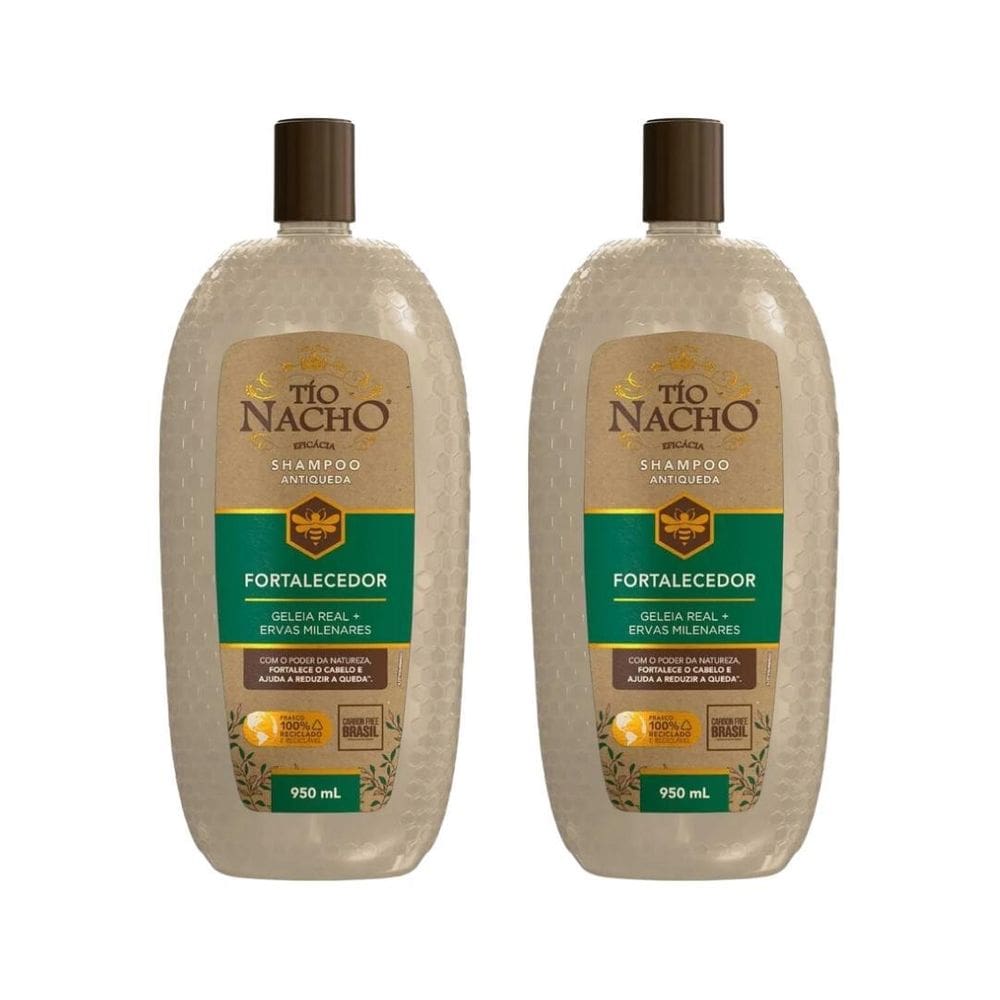 Shampoo Tio Nacho 950Ml Antiqueda Fortalecedor - Kit C/2Un