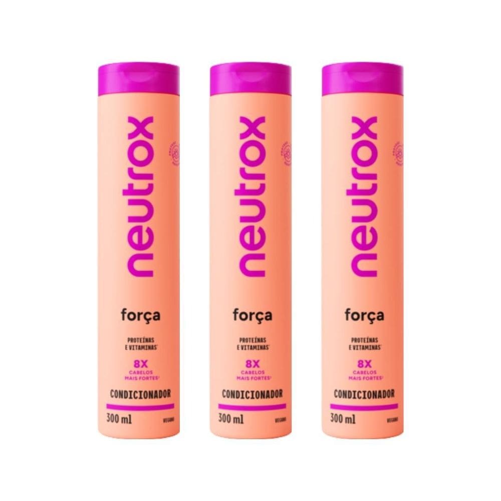 Condicionador Neutrox 300Ml Força - Kit C/3Un