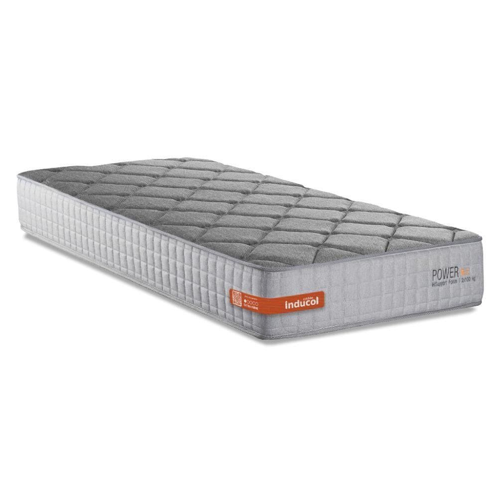 Colchão Solteiro Espuma Softgel Power 88x188x22cm Cinza