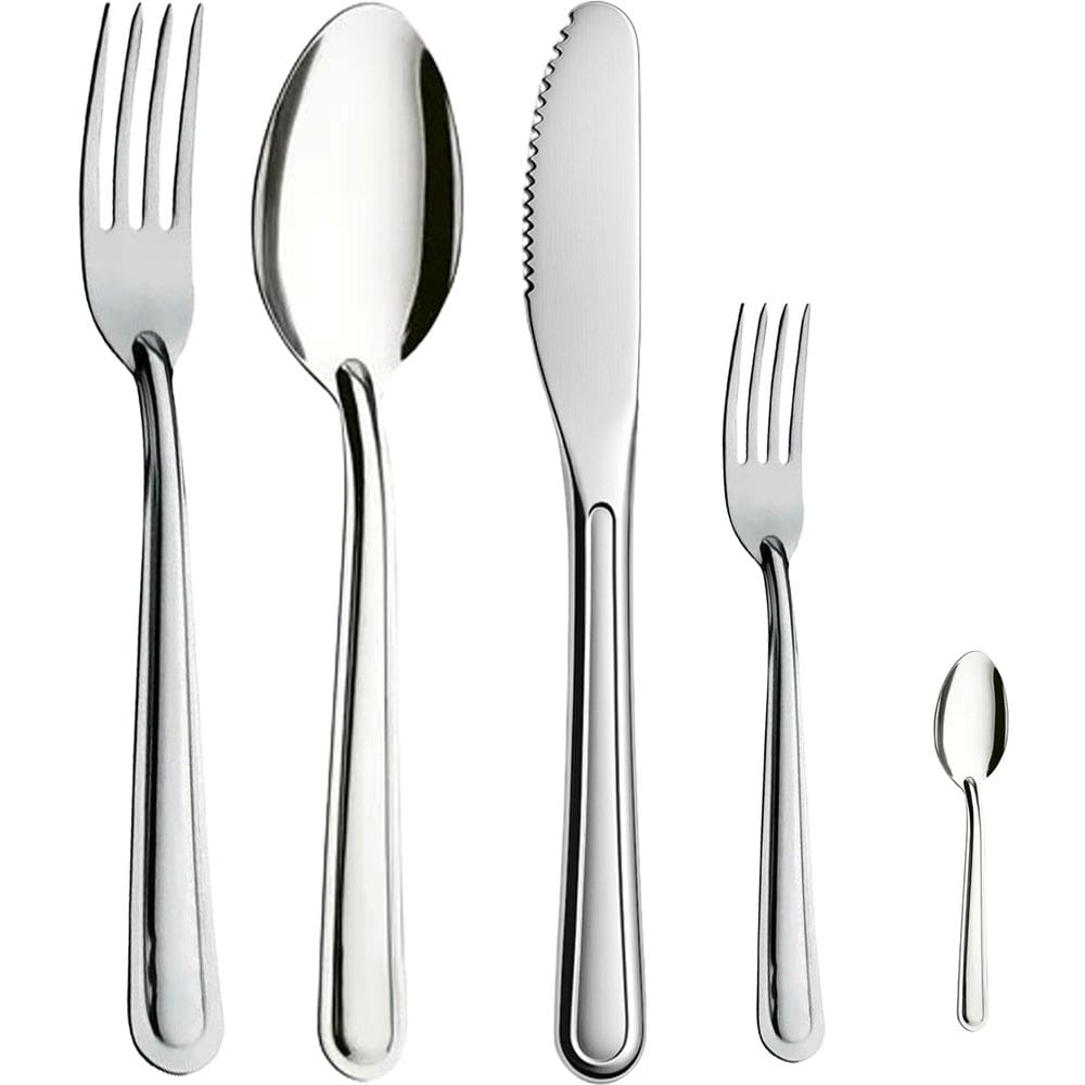 Jogo De Talheres Faqueiro Com 30 Peças Completo De Aço Inox Designer Lindo E Elegante