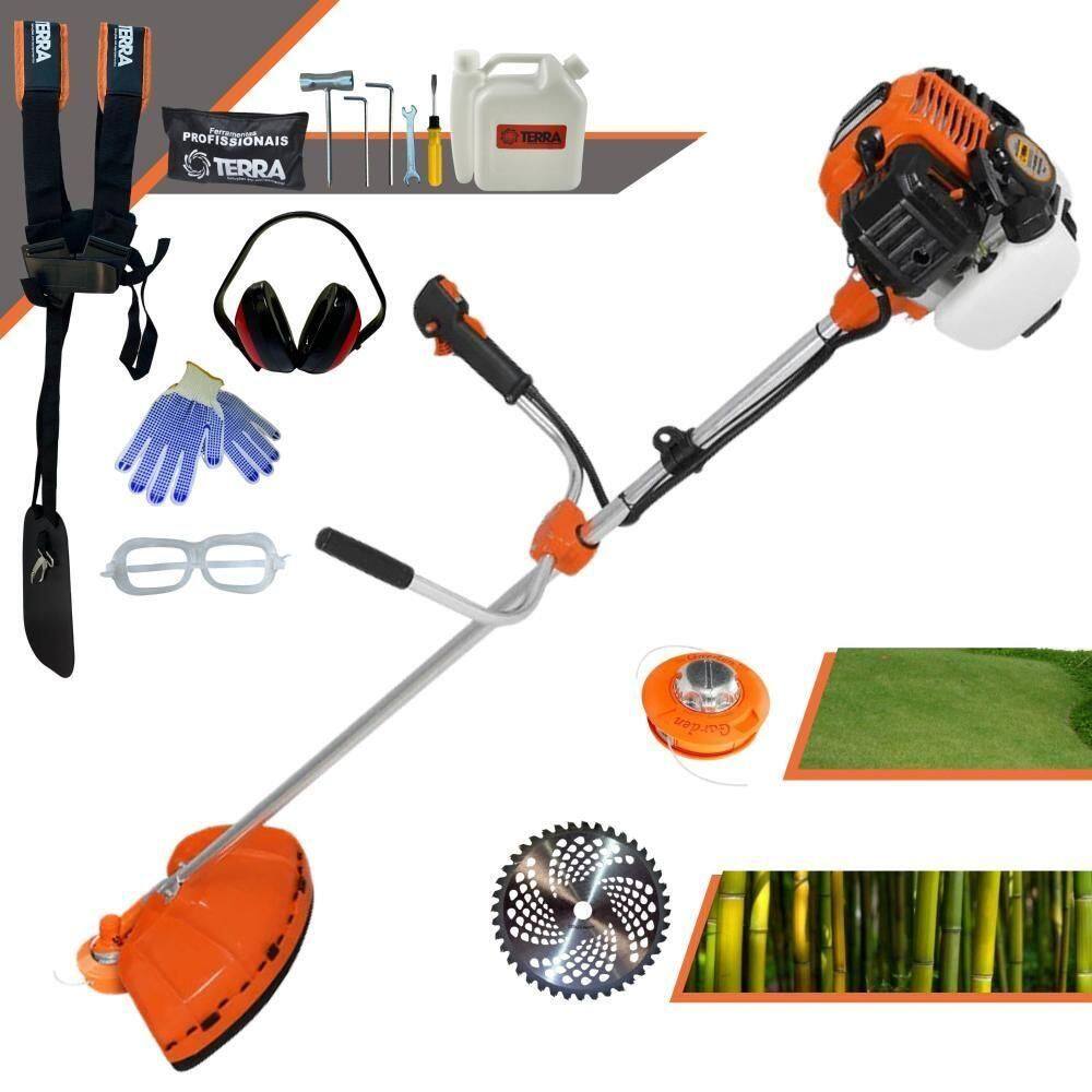 Roçadeira Profissional Lateral Terra Gr520xp À Gasolina 52cc 2t 2,5hp
