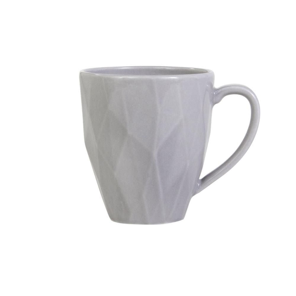 Caneca  Chá Café Cinza Edros 338 ml Germer Porcelanas