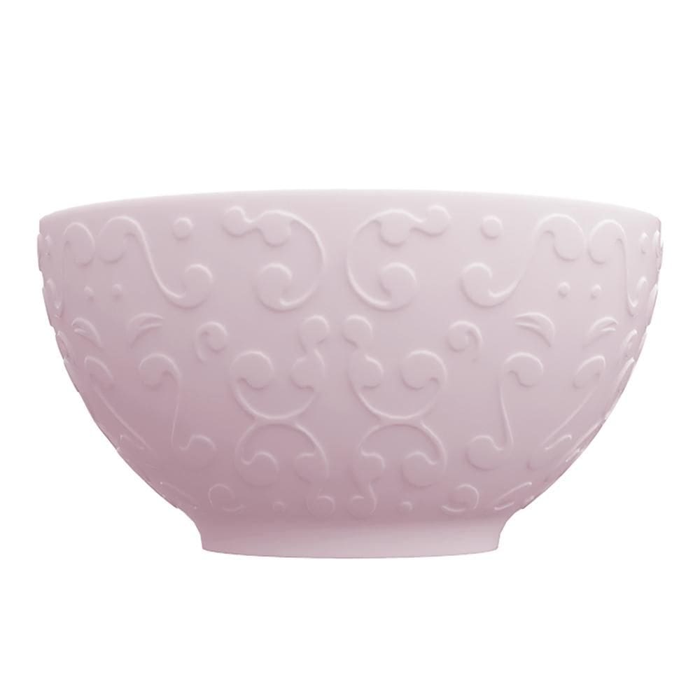 Bowl Tigela Sobremesa cor Rosa Relevo Tassel 456 ml Germer