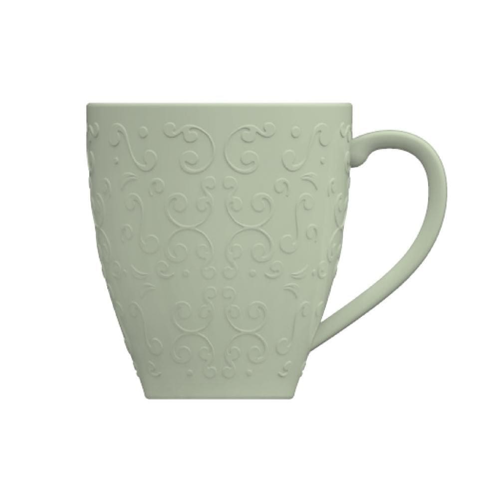 Caneca Chá Café Tassel Verde Menta 310ml Germer Porcelanas