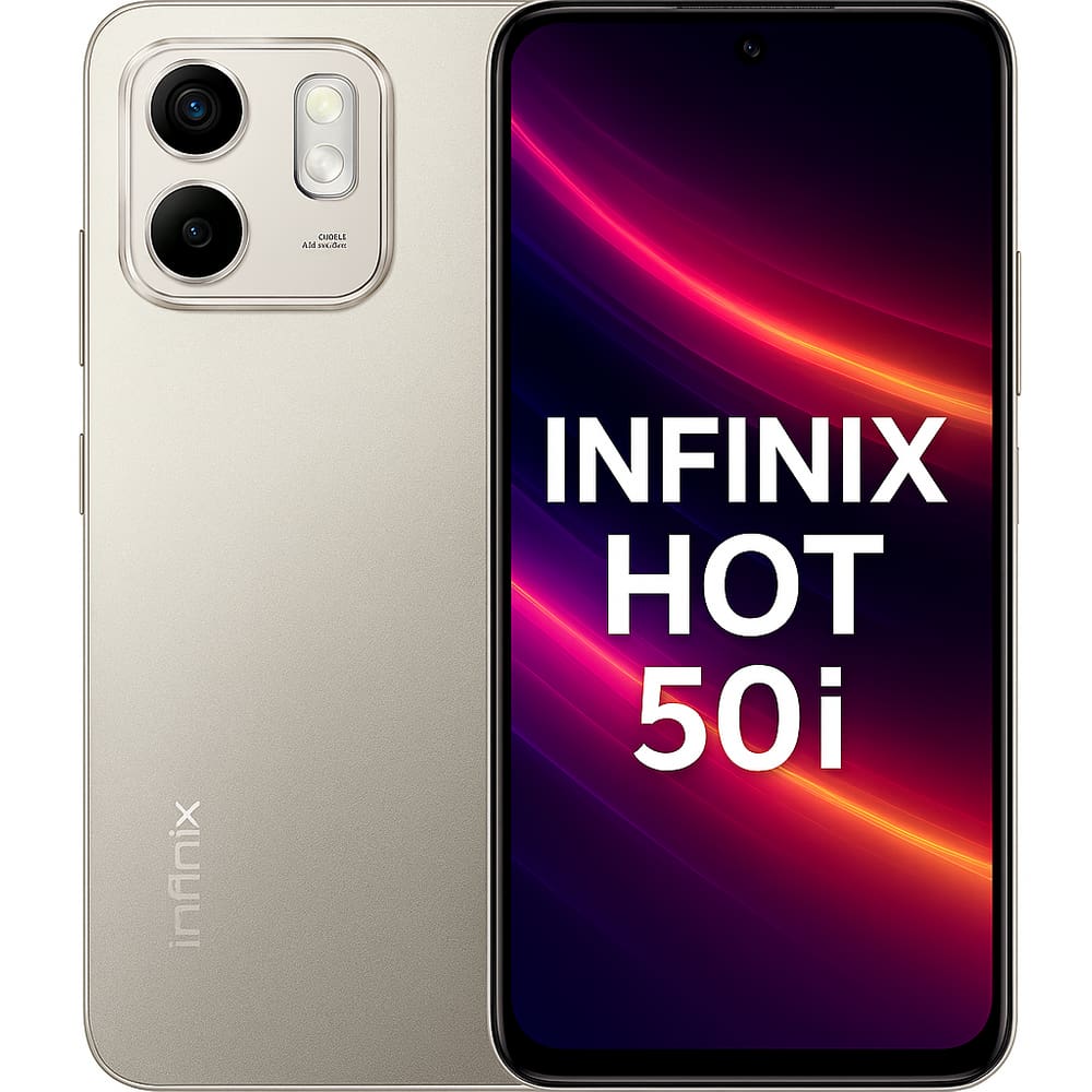Smartphone Celular Infinix Hot 50i 4G, 256GB, 4GB RAM Expansível, Android 14, Tela 6,7 HD+ 120Hz, Câmera Dupla 48MP, Bateria 5000mAh, Dual SIM, Prata