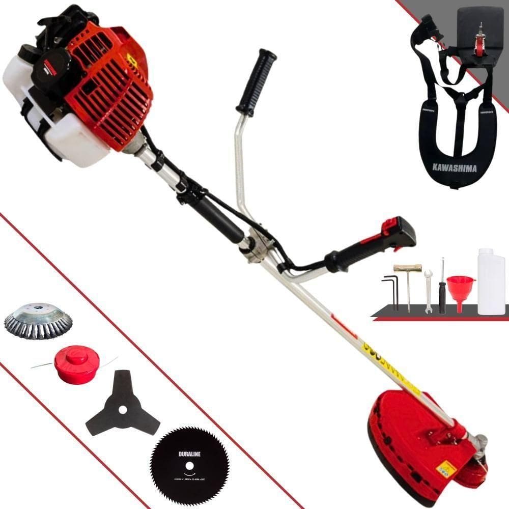 Roçadeira Kw43l Kawashima 43cc 1,7hp Com 4 Opções De Cortes