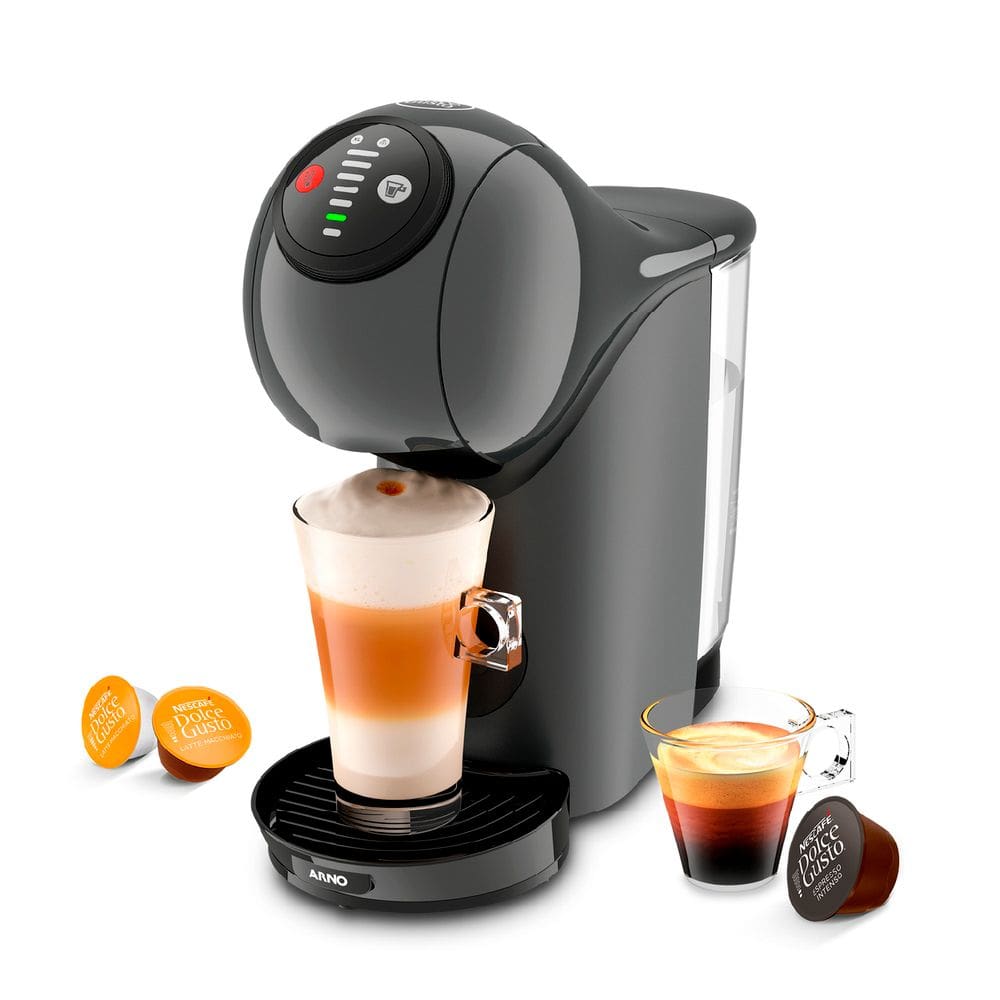 Cafeteira Dolce Gusto Arno Genio S Basic DGS5 1450W Multibebidas 15 Bars Grafite 110V