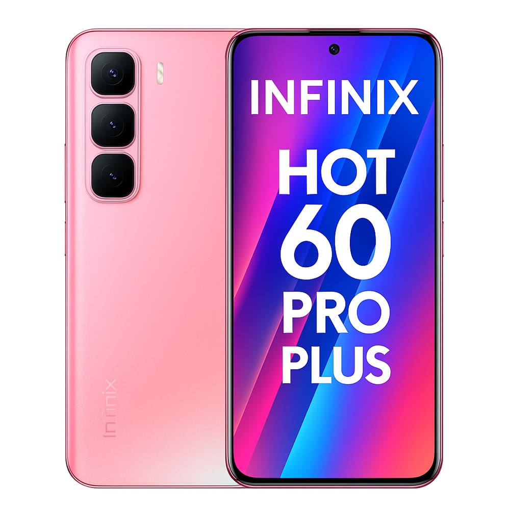 Smartphone Celular Infinix Hot 60 Pro Plus, 256GB, 8GB RAM, Tela 6,78 144Hz, Android 14, Câmera 50MP, Bateria 5000mAh, Dual SIM, ROSA