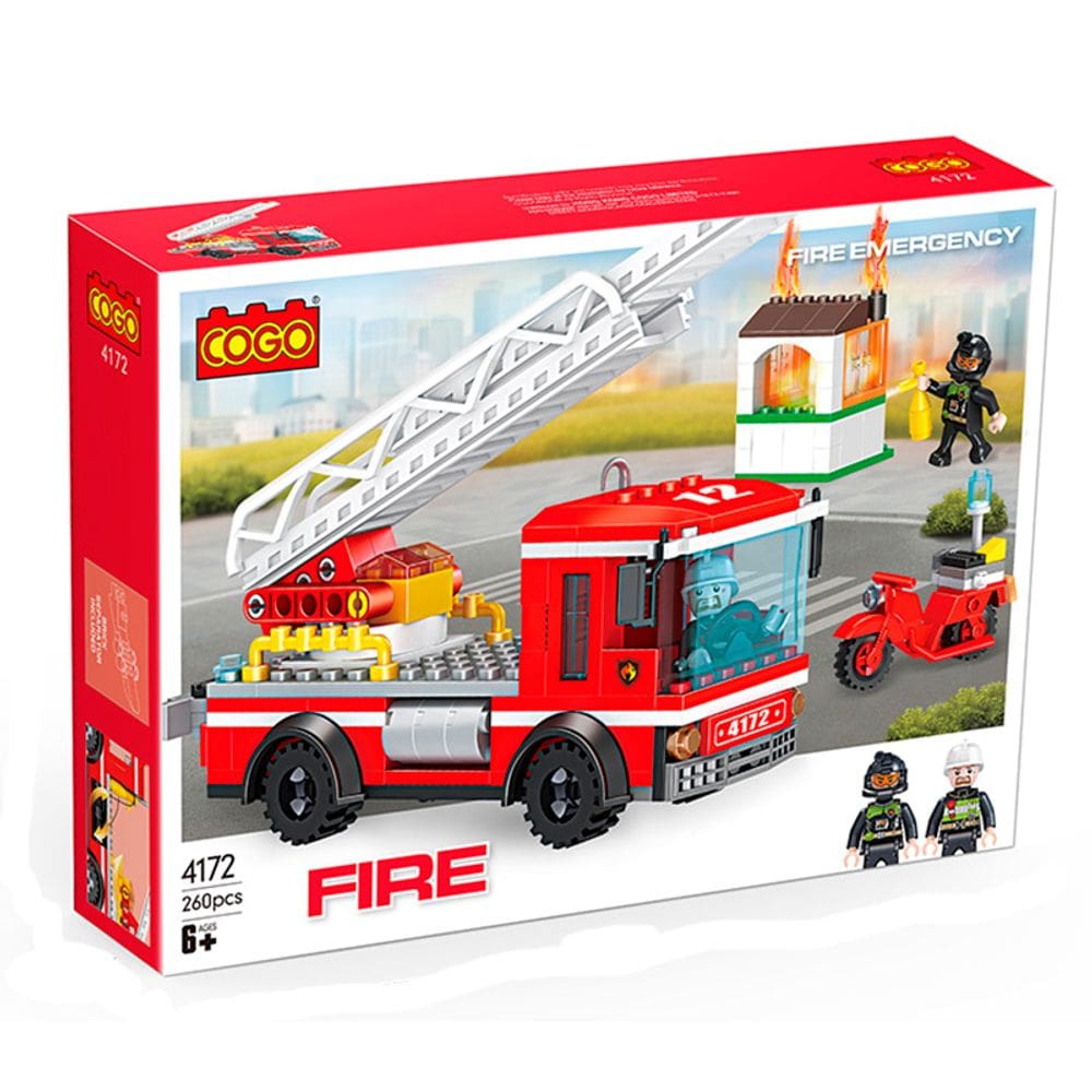 Blocos de Montar NeoTown Resgate dos Bombeiros 260pcs 4172 - Dorémi