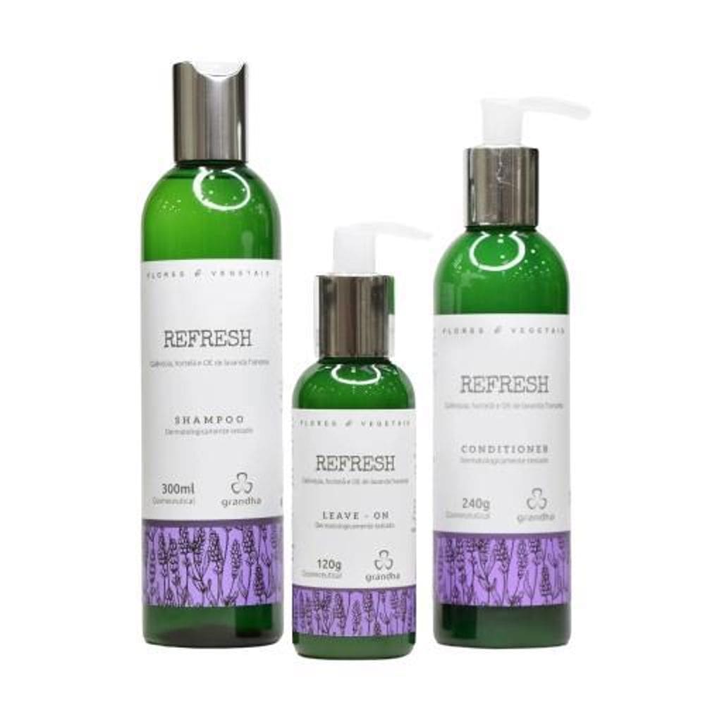 Grandha Kit Flores & Vegetais Cabelos Oleosos Refresh
