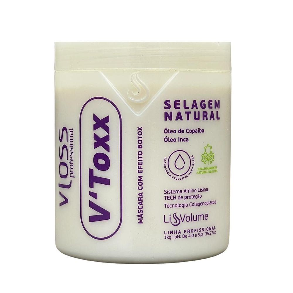 V`Toxx Vloss Btx Natural Mascara De Realinhamento 1Kg