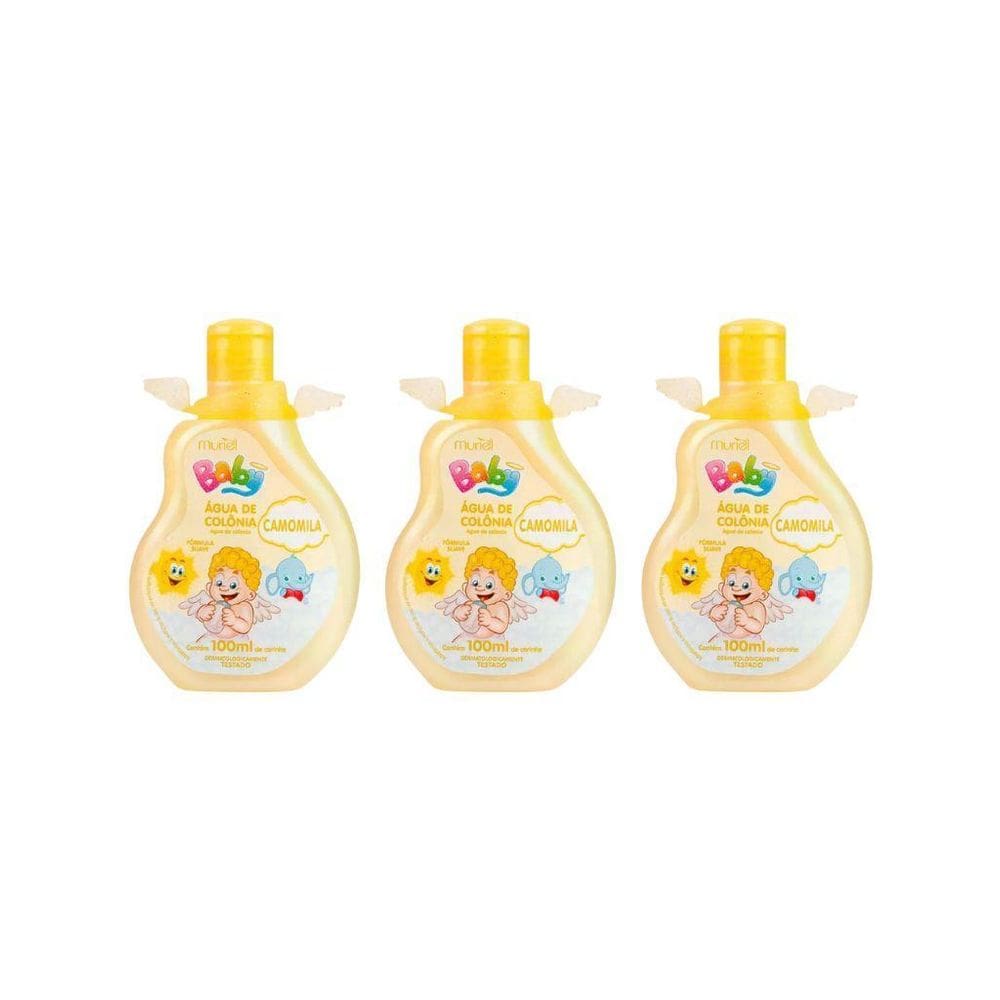 Colonia Muriel Baby Camomila 100Ml - Kit C/3Un