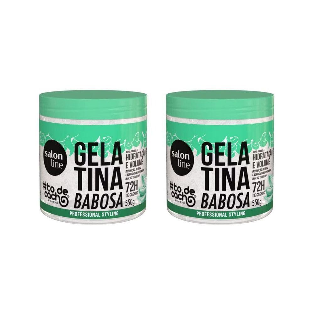 Gelatina Capilar Salon Line 550G Todecacho Babosa- Kit C/2Un