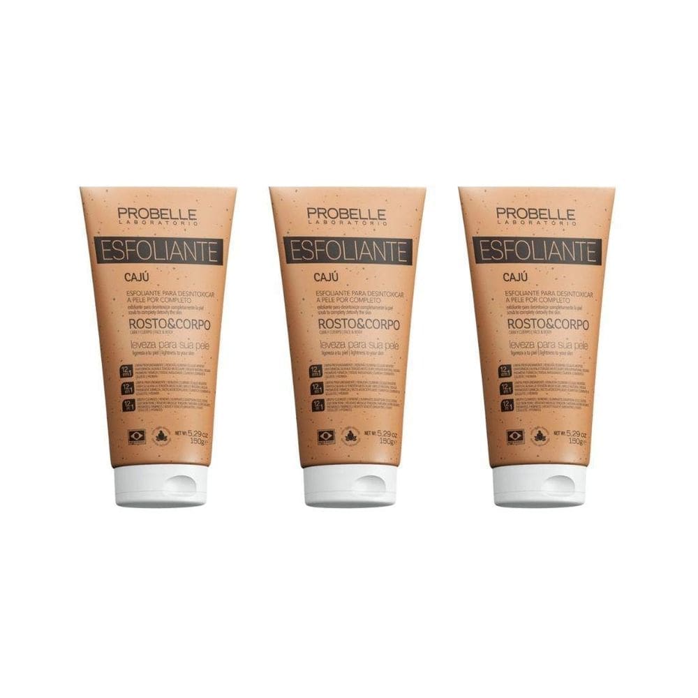 Esfoliante Probelle 150G Caju - Kit Com 3Un
