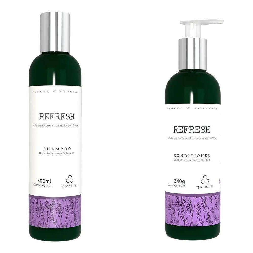 2X Grandha Refresh Flores E Vegetais Shampoo E Condicionador