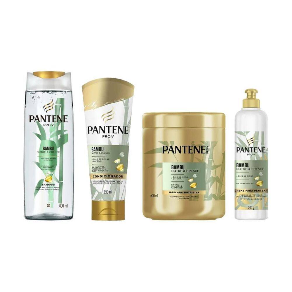 Kit Pantene Bambu Sh 400Ml+Cond 150Ml+Masc 600Ml+Cr Pent 240