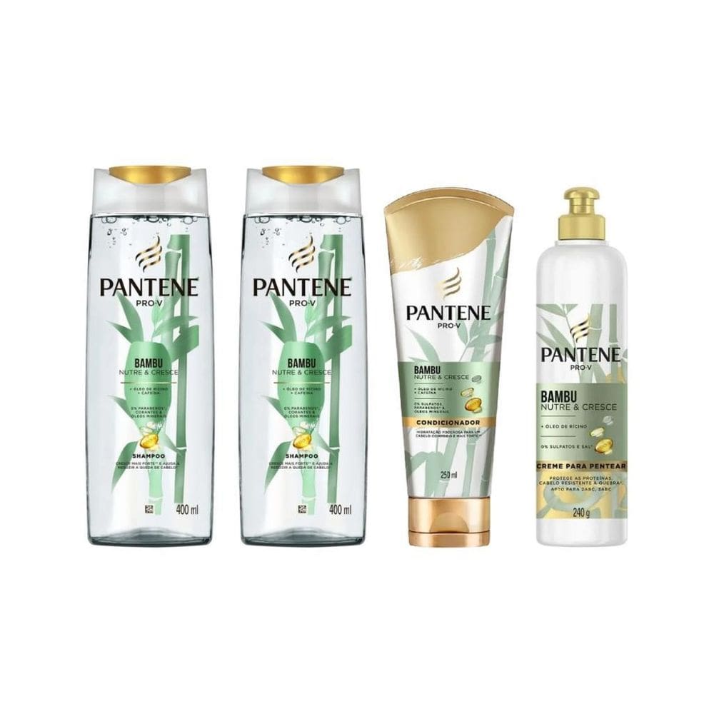 Kit Pantene Bambu 2 Sh 400Ml + 1 Cond 250Ml + Cr Pent 240G