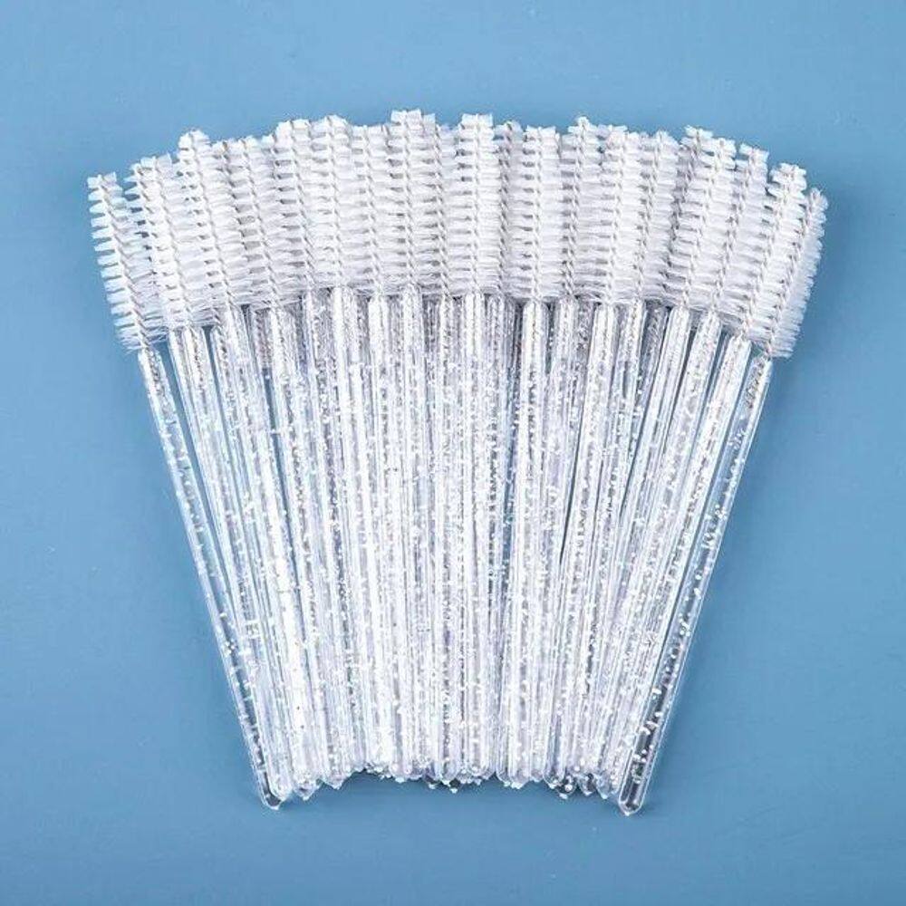 2X Kit 50 Escovinhas Descartáveis Cílios Sobrancelhas Atacad