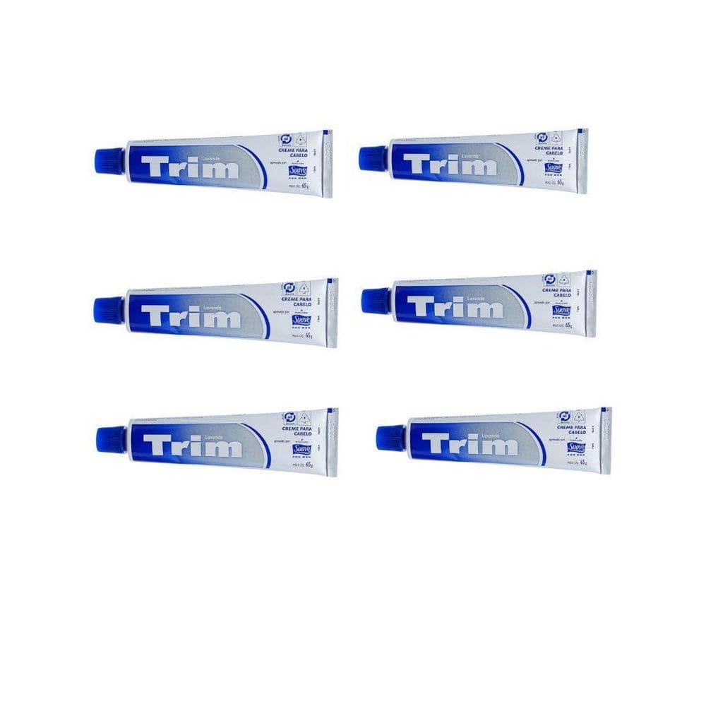 Creme Trim Modelador Para Cabelo 65G Kit Com 6Un