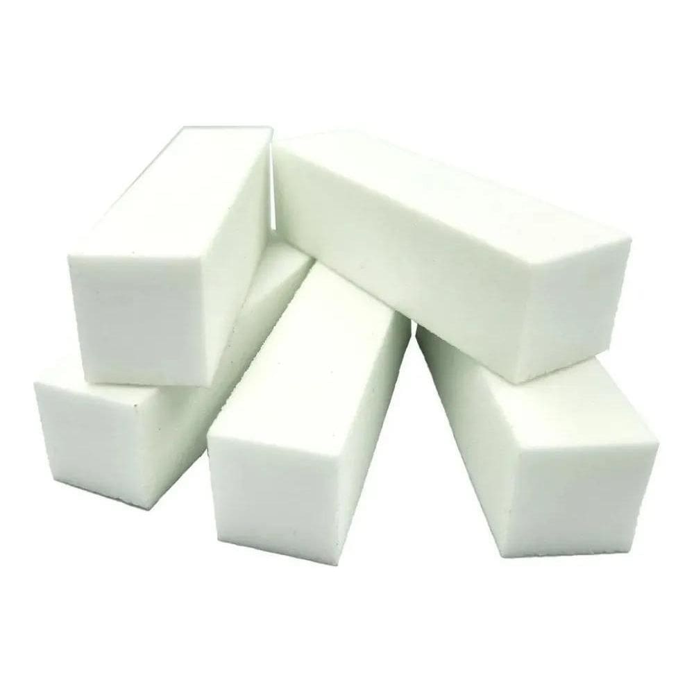 2X Kit 10Un Lixas Bloco Polidora Unhas Acrílico Gel Fecha Po