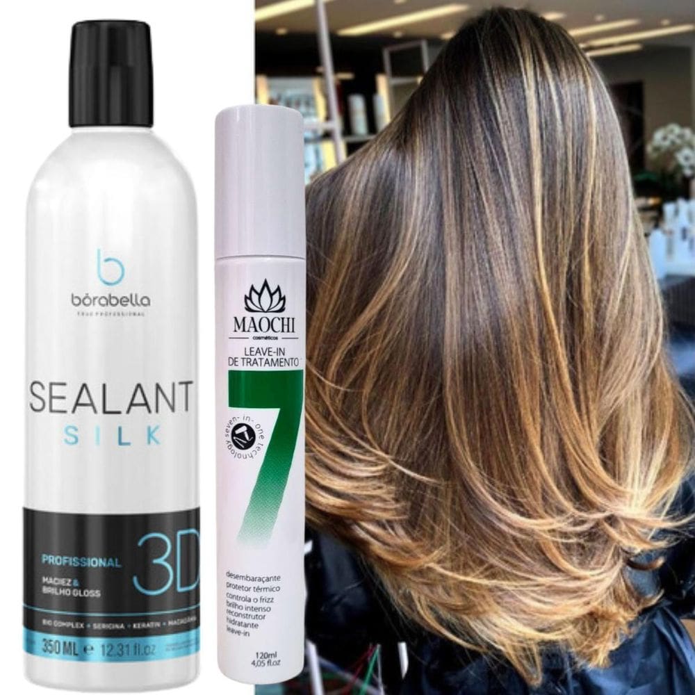 Kit Selagem Térmica 3D Alisamento Borabella+Protetor Térmico