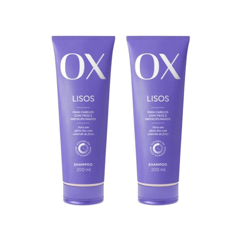 Shampoo Ox 200Ml Lisos - Kit Com 2Un
