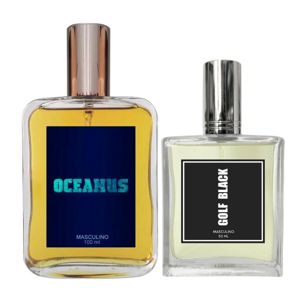 Kit Perfume Masculino Oceanus 100Ml + Golf Black 50Ml