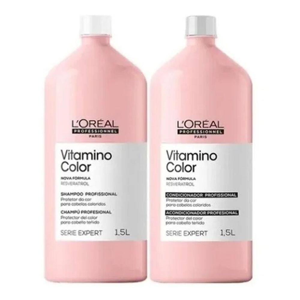 Loreal Vitamino Color Shampoo 1.5L+Condicionador 1.5L