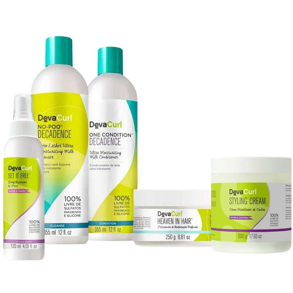 Deva Curl Decadence No Poo Styling Cream + Spray Anti-Frizz