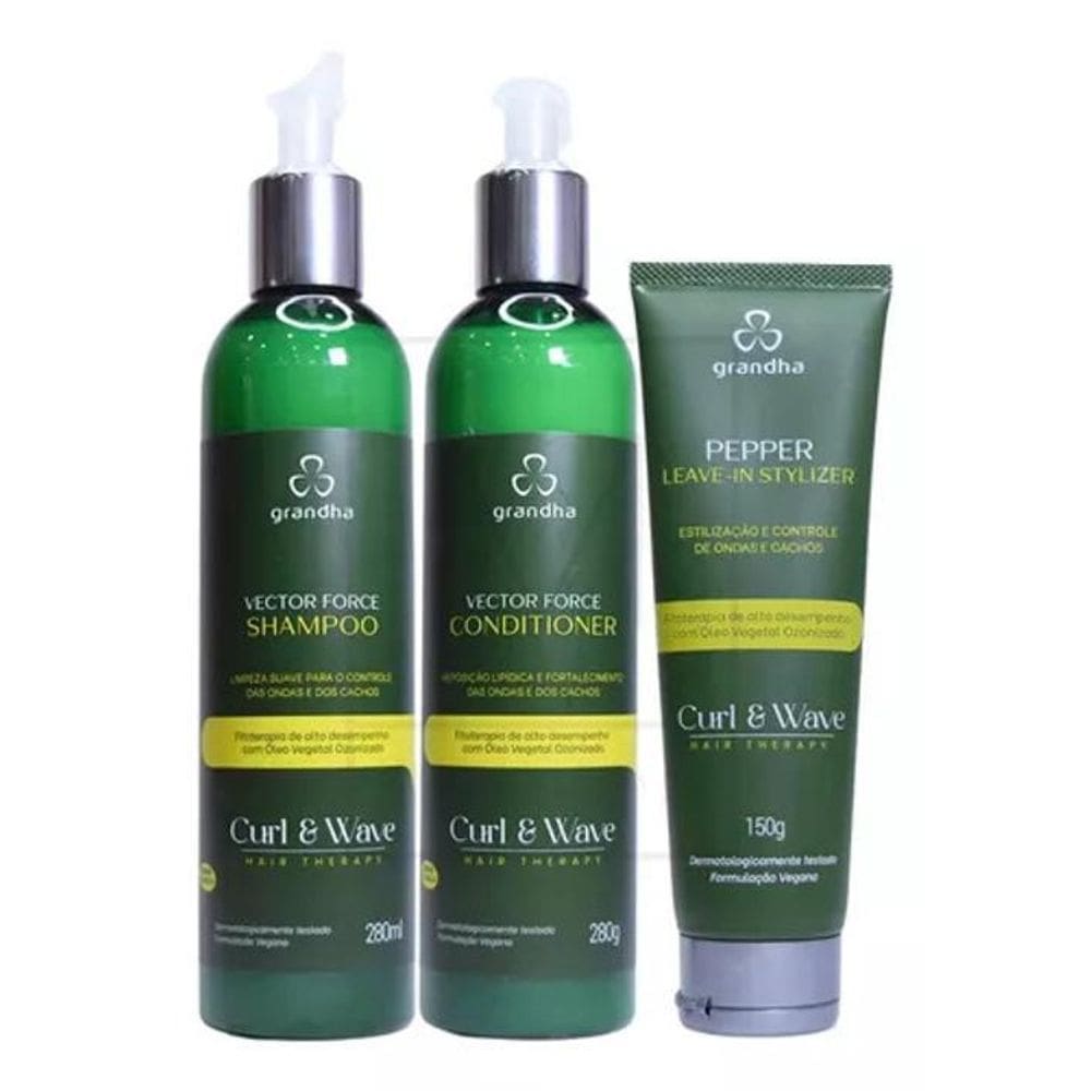 Grandha Kit Cabelos Cacheados Curl & Wave