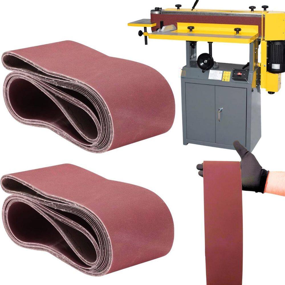 2 X Lixas Cinta Banda 7200X115Mm Costado Tecido Óxido