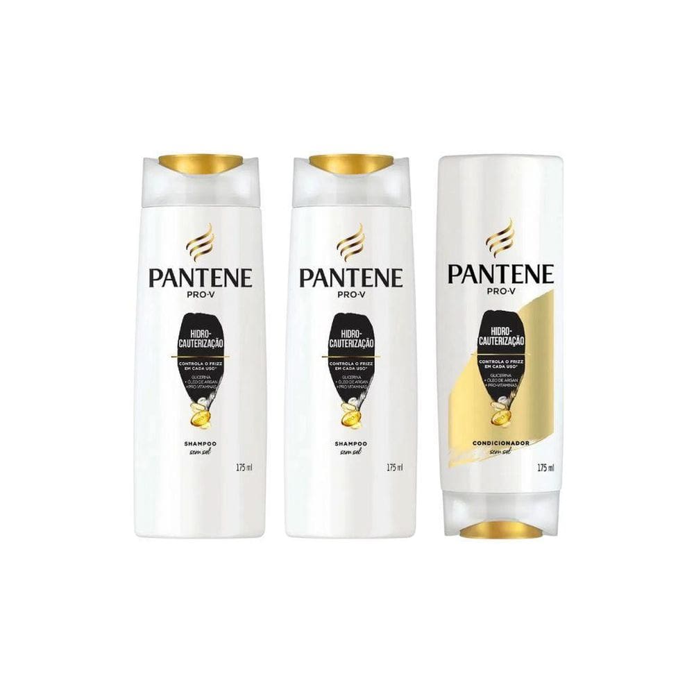 Kit Pantene Hidro Cauterização 2 Shampoo 175Ml+ 1 Cond 175Ml