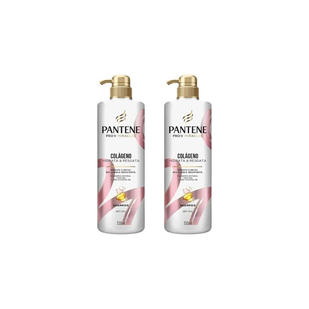 Shampoo Pantene Pump Colageno 510Ml-Kit C/2Un