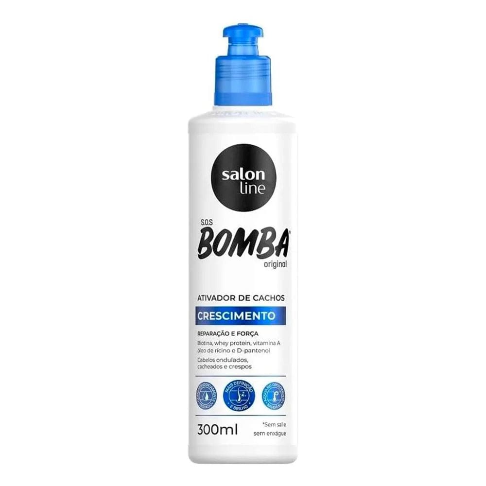2X Ativador De Cachos Sos Bomba  Salon Line 300Ml